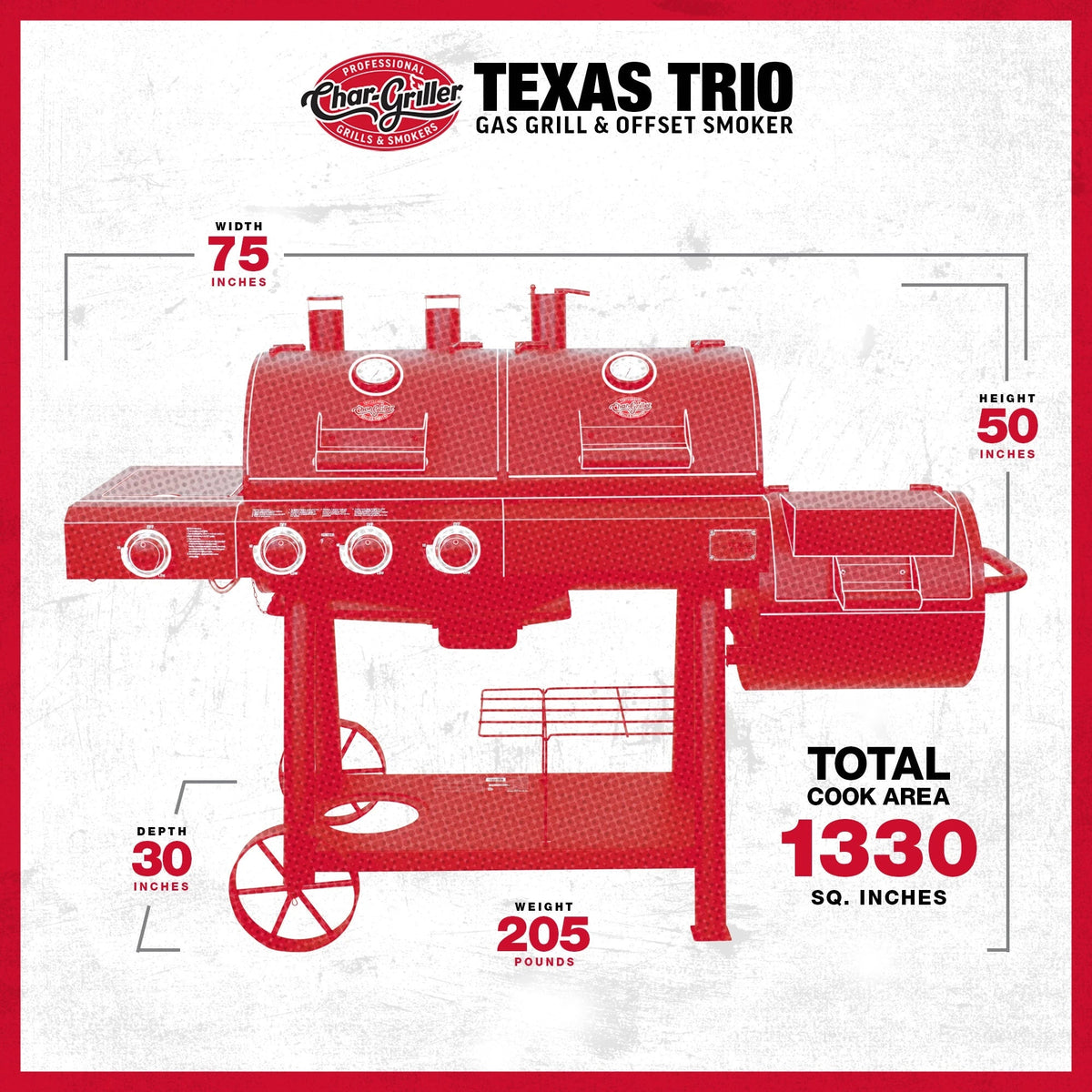 Texas Trio® Gas & Charcoal Grill specification_image_chargriller
